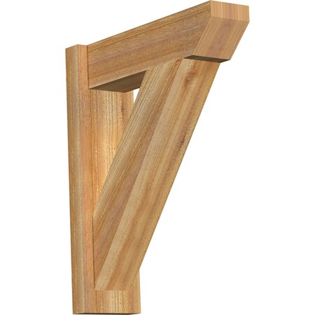 Ekena Millwork Traditional Slat Rough Sawn Outlooker, Western Red Cedar, 6"W x 20"D x 24"H OUT06X20X24TRA06RWR